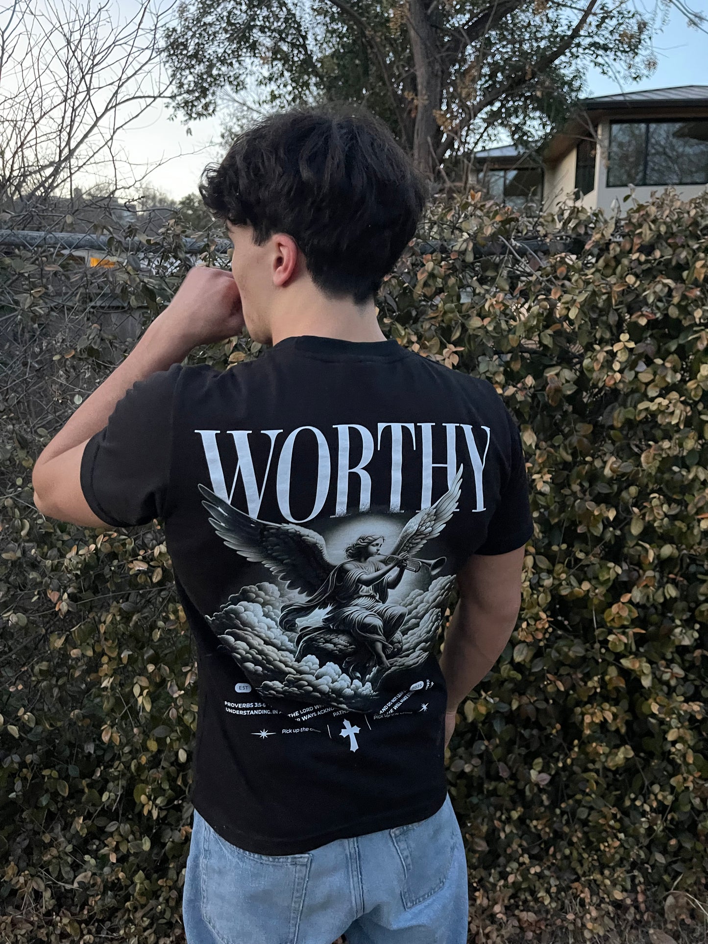 Black Tee-Shirt, Proverbs 3:5-6