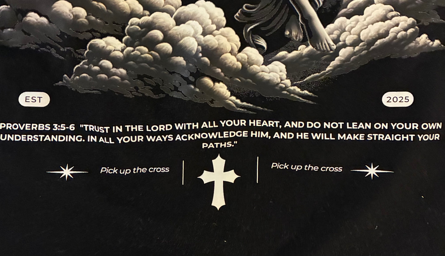 Black Tee-Shirt, Proverbs 3:5-6