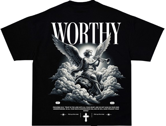 Black Tee-Shirt, Proverbs 3:5-6